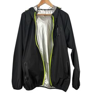 Men's HotSuit Weight Loss Fat Burner Body Shaper Zip Hooded Jacket Gym 3XL $129